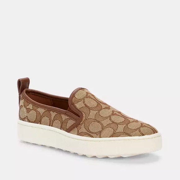 Coach Shoes - Coach Logo Slip On Sneakers C115 Size 9B